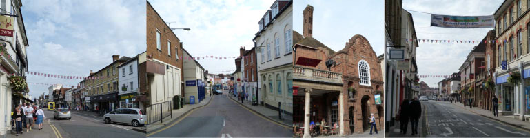 Farnham High Street on a sunny September afternoon Farnham High Street on a sunny September afternoon
