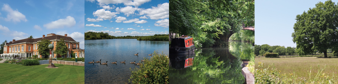 Blackbushe-park-near-Basingstoke-canal Blackbushe park in the Hampshire countryside near Basingstoke canal